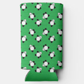 Panda beer leggen op gras seltzer blikjeskoeler (Achterkant)