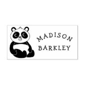 Panda Beer Leuke Kind Schattige naam Rubberstempel (Afrduk)