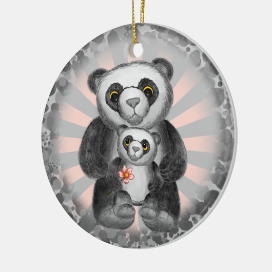 Panda Beer Liefde ornament (Links)