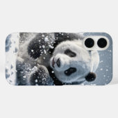 Panda Beer loopt in de sneeuw Case-Mate iPhone Case (Achterkant (horizontaal))