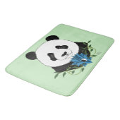 Panda Beer Lotus Flower Blue Badmat (Gekanteld)