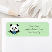 Panda Beer Lotus Flower Blue Etiket (Insitu)