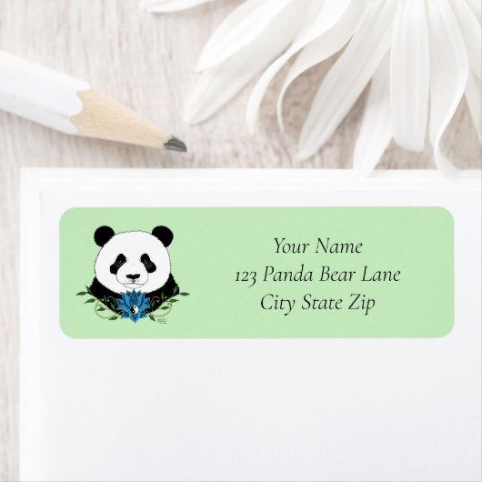 Panda Beer Lotus Flower Blue Etiket (Insitu)