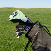Panda Beer Lotus Flower Blue Golfheadcover (Insitu)