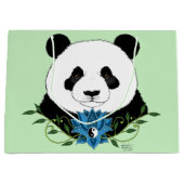 Panda Beer Lotus Flower Blue Groot Cadeauzakje (Voorkant)