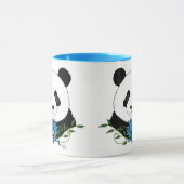 Panda Beer Lotus Flower Blue Mok (Midden)
