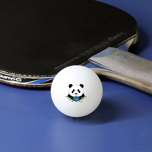 Panda Beer Lotus Flower Blue Pingpongbal