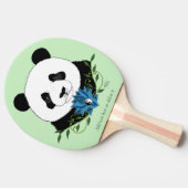 Panda Beer Lotus Flower Blue Tafeltennisbatje (Zijkant)