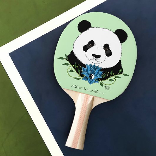 Panda Beer Lotus Flower Blue Tafeltennisbatje