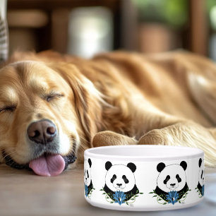 Panda Beer Lotus Flower Blue Voerbakje