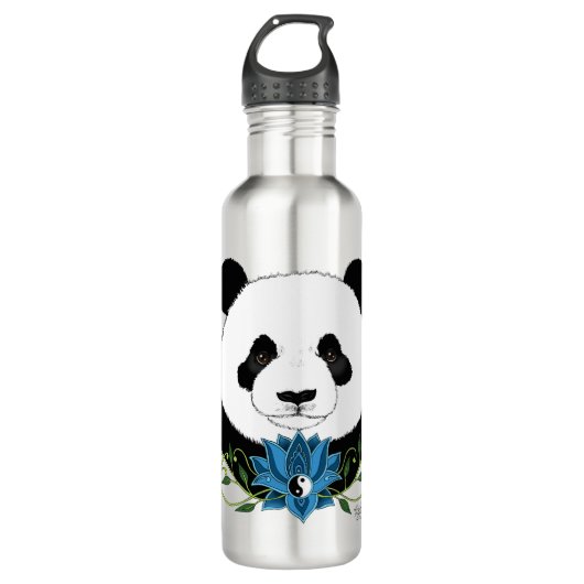 Panda Beer Lotus Flower Waterfles (Voorkant)