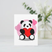 Panda Beer Love Briefkaart (Staand voorkant)