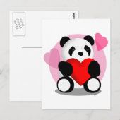 Panda Beer Love Briefkaart (Voorkant / Achterkant)