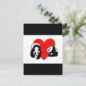 Panda Beer Love Briefkaart (Staand voorkant)