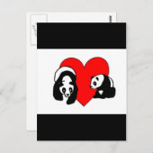 Panda Beer Love Briefkaart (Voorkant / Achterkant)