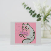Panda Beer Love Briefkaart (Staand voorkant)