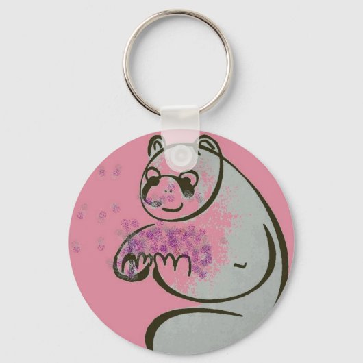 Panda Beer Love Sleutelhanger (Voorkant)