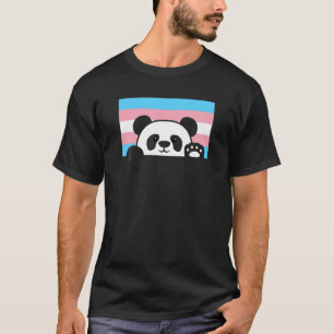 Panda Beer Love Transgender Pride Flag esthetisch  T-shirt