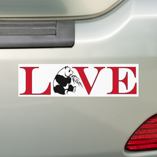 Panda Beer Lover Bumpersticker (Op auto)
