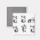Panda beer magneet (Voorkant / Achterkant)