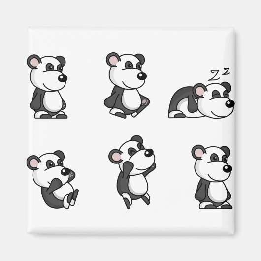 Panda beer magneet (Voorkant)