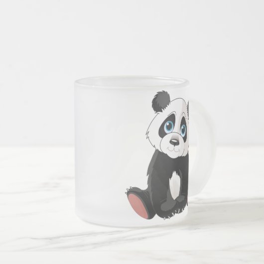 Panda Beer Matglas Koffiemok (Voorkant rechts)