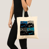 Panda Beer Meerdere Panelen Modern Kunstontwerp Tote Bag (Voorkant (product))