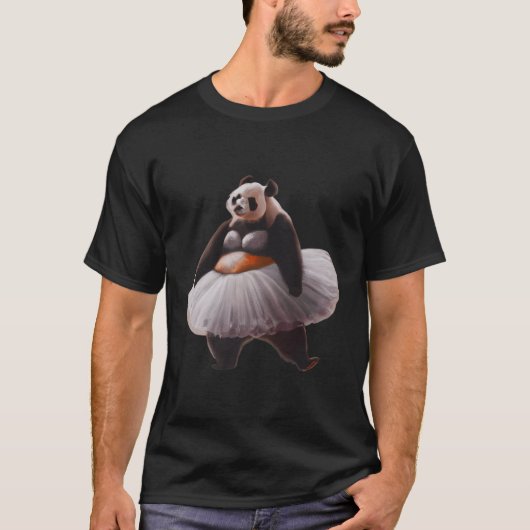 Panda Beer met balletjurk Panda Dancing T-shirt (Voorkant)