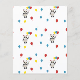 Panda beer met ballonnen wit