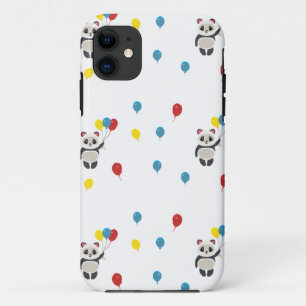 Panda beer met ballonnen wit Case-Mate iPhone case