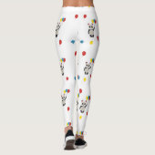 Panda beer met ballonnen wit leggings (Achterkant)
