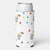 Panda beer met ballonnen wit seltzer blikjeskoeler (Seltzer Achterkant)