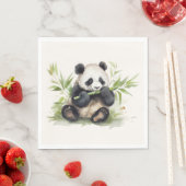 Panda Beer met bamboe Servet (Insitu)