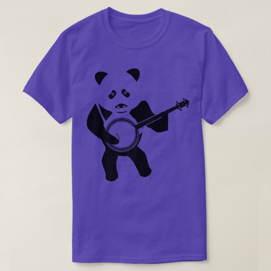 Panda-beer met banjo Premium T-shirt (Design voorkant)
