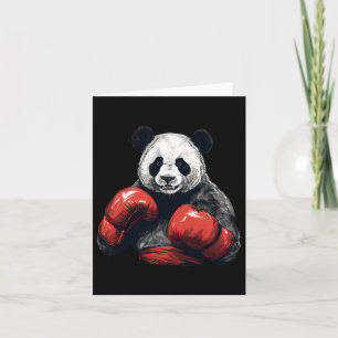 Panda Beer met bokshandschoenen - Funny Boxing Kaart