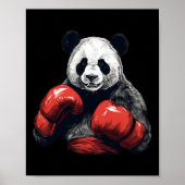 Panda Beer met bokshandschoenen - Funny Boxing Poster (Voorkant)
