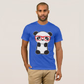 Panda-Beer met bril T-shirt (Voorkant volledig)
