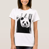 Panda-Beer met dubbelzijdig design, aangepast voor T-shirt (Voorkant)