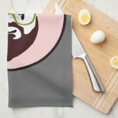 Panda Beer met een Baard Theedoek (Quarter Fold)