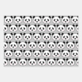 Panda-beer met een omhulling van papierbladen inpakpapier vel (Voorkant 3)