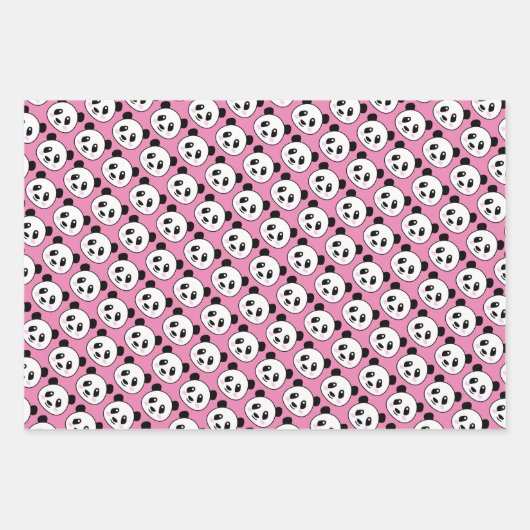 Panda-beer met een omhulling van papierbladen inpakpapier vel (Voorkant)