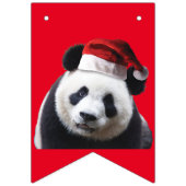 Panda Beer met een Santa Claus-Pet Vlaggetjes (Tweede vlag)