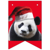 Panda Beer met een Santa Claus-Pet Vlaggetjes (Eerste vlag)