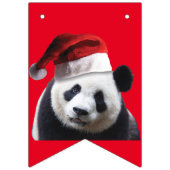 Panda Beer met een Santa Claus-Pet Vlaggetjes (Derde vlag)