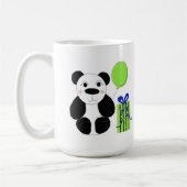 Panda Beer met Groene Ballon Koffiemok (Links)