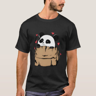 Panda Beer Met Hij In Kartonnen Doos T-shirt