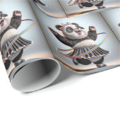 Panda Beer met Hula Hoop Cadeaupapier (Rol Hoek)