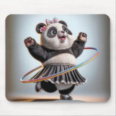 Panda Beer met Hula Hoop Muismat (Voorkant)