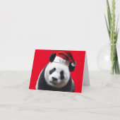 Panda Beer met kerstcadeau Pet Bedankkaart (Voorkant)