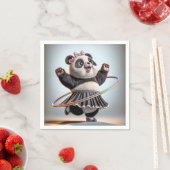 Panda Beer met Rainbow Hula Hoop Servet (Insitu)